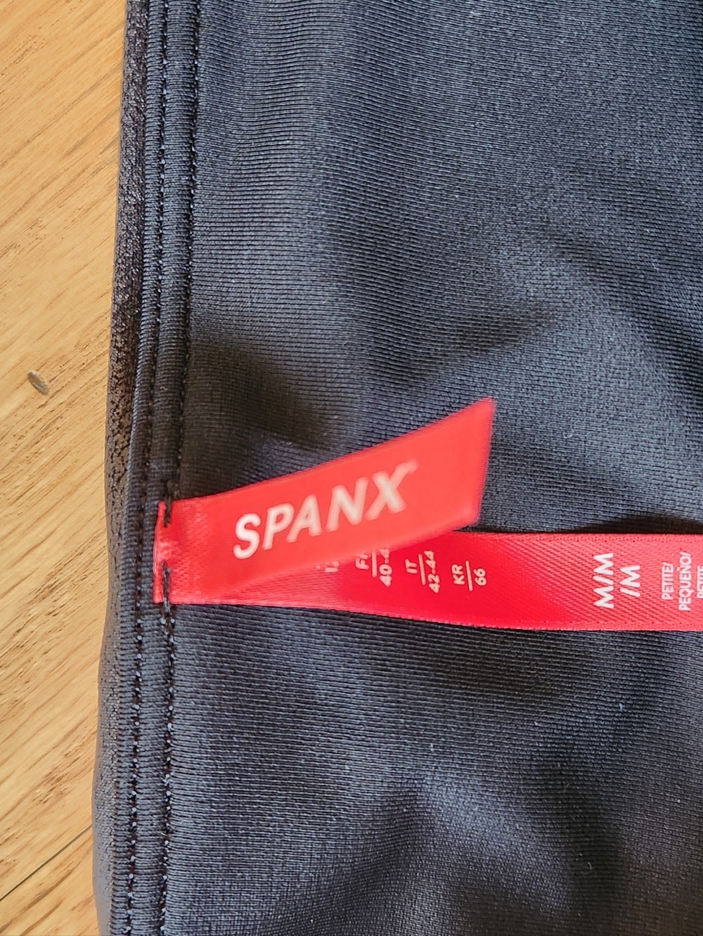 Spanx Black Faux Leather Leggings